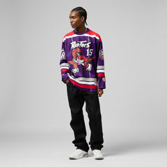 Vince Carter Toronto Raptors Unisex Maxxed Out Fashion Hockey Jersey - Purple shop