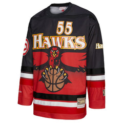 Dikembe Mutombo Atlanta Hawks Unisex Maxxed Out Fashion Hockey Jersey - Red cheap