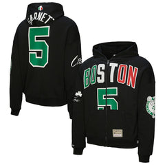 Kevin Garnett Boston Celtics Unisex Hardwood Classics Maxxed Out Full-Zip Hoodie - Black shop