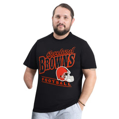 Cleveland Browns G-III Sports by Carl Banks Adaptive Headliner Graphic T-Shirt - Black on sale
