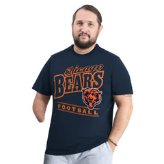 Chicago Bears G-III Sports by Carl Banks Adaptive Headliner Graphic T-Shirt - Navy discount