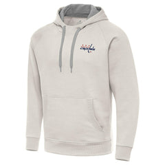 Washington Capitals Antigua Victory Pullover Hoodie - Cream Hoodies