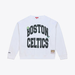 Boston Celtics Women's Lightweight Block Letter Sweatshirt - White shop