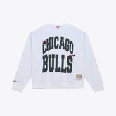 Chicago Bulls Women's Lightweight Block Letter Sweatshirt - White shop