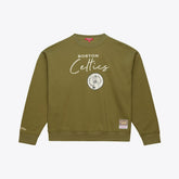 Boston Celtics Women's Lightweight Script Sweatshirt - Olive shop