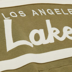 Los Angeles Lakers Double Clutch Head Coach Hoodie - Olive/Black sale