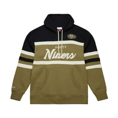San Francisco 49ers Vintage Logo Head Coach Hoodie - Olive outlet