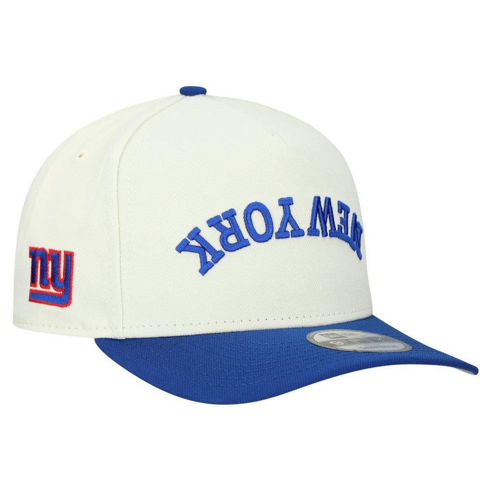 New York Giants New Era Upside Down 9FIFTY A-Frame Snapback Hat - Cream on sale