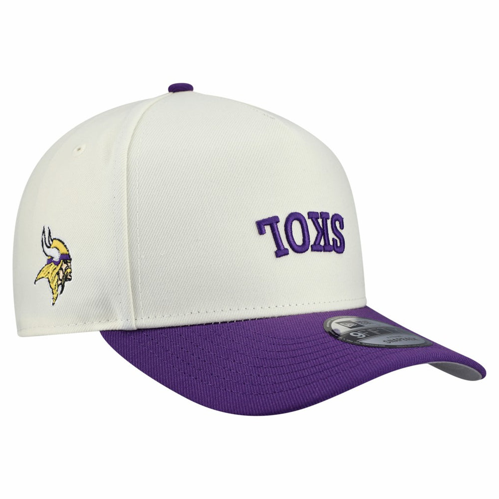 Minnesota Vikings New Era Upside Down 9FIFTY A-Frame Snapback Hat - Cream online