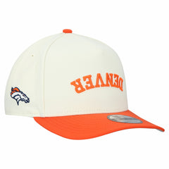 Denver Broncos New Era Upside Down 9FIFTY A-Frame Snapback Hat - Cream sale