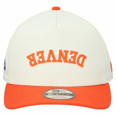 Denver Broncos New Era Upside Down 9FIFTY A-Frame Snapback Hat - Cream sale