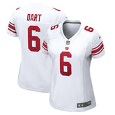 Jaxson Dart New York Giants Women's Game Jersey - White sale