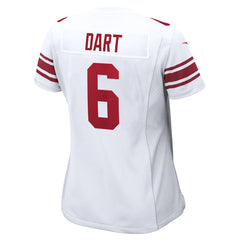 Jaxson Dart New York Giants Women's Game Jersey - White sale