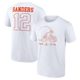 Shedeur Sanders Cleveland Browns Outline Player T-Shirt - White cheap