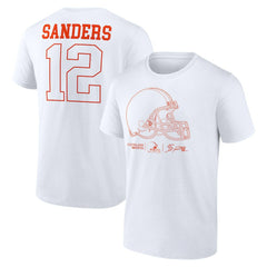 Shedeur Sanders Cleveland Browns Outline Player T-Shirt - White cheap