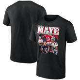 Drake Maye New England Patriots Notorious T-Shirt - Black sale