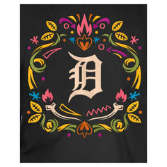 Detroit Tigers Youth Día de los Muertos T-Shirt Black