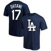 Shohei Ohtani Los Angeles Dodgers Profile Big & Tall Player Name & Number T-Shirt Navy