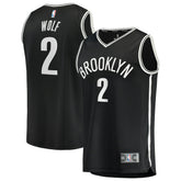 Daniel Wolf Brooklyn Nets Fast Break Replica Jersey - Black - Icon Edition online