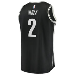 Daniel Wolf Brooklyn Nets Fast Break Replica Jersey - Black - Icon Edition online
