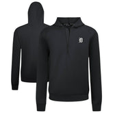 Detroit Tigers Levelwear Technic Insignia Quarter-Zip Hoodie Black