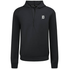 Detroit Tigers Levelwear Technic Insignia Quarter-Zip Hoodie Black