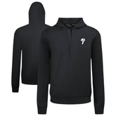 Philadelphia Phillies Levelwear Technic Insignia Quarter-Zip Hoodie Black