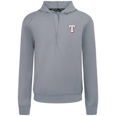 Texas Rangers Levelwear Technic Insignia Quarter-Zip Hoodie Gray