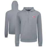 Cincinnati Reds Levelwear Technic Insignia Quarter-Zip Hoodie Gray