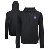 Chicago Cubs Levelwear Technic Insignia Quarter-Zip Hoodie Black