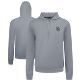 San Diego Padres Levelwear Technic Insignia Quarter-Zip Hoodie Gray