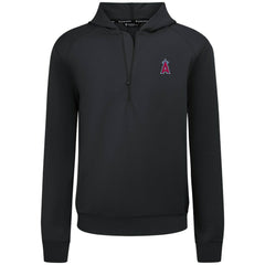 Los Angeles Angels Levelwear Technic Insignia Quarter-Zip Hoodie Black