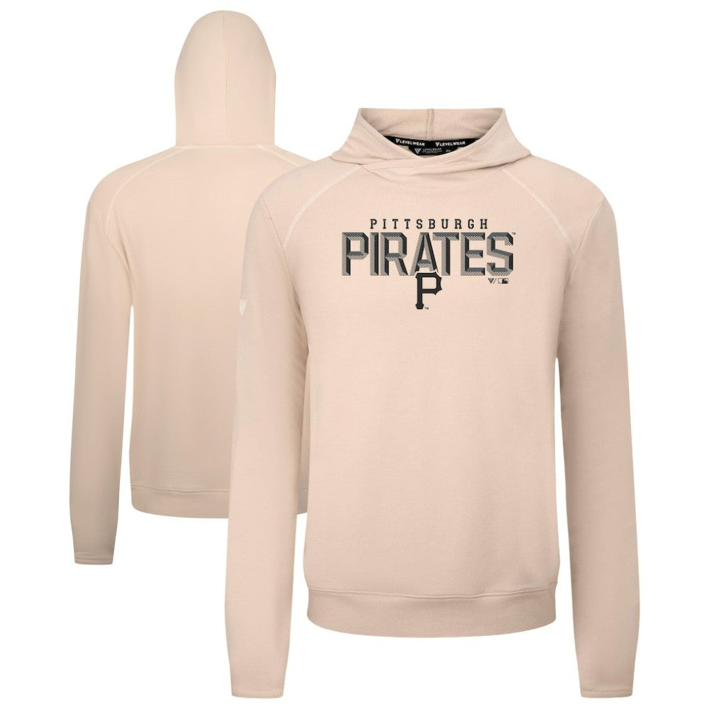 Pittsburgh Pirates Levelwear Mandate Carve Tri-Blend Hoodie Khaki
