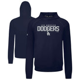 Los Angeles Dodgers Levelwear Mandate Carve Tri-Blend Hoodie Navy