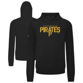 Pittsburgh Pirates Levelwear Mandate Carve Tri-Blend Hoodie Black
