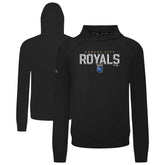 Kansas City Royals Levelwear Mandate Carve Tri-Blend Hoodie Black