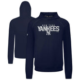 New York Yankees Levelwear Mandate Carve Tri-Blend Hoodie Navy