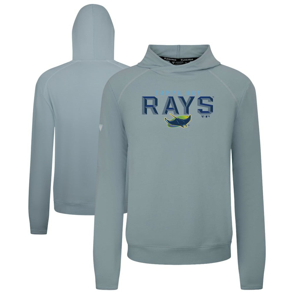 Tampa Bay Rays Levelwear Mandate Carve Tri-Blend Hoodie Gray