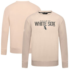 Chicago White Sox Levelwear Mandate Carve Tri-Blend Sweatshirt Khaki