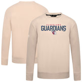 Cleveland Guardians Levelwear Mandate Carve Tri-Blend Sweatshirt Khaki