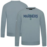 Seattle Mariners Levelwear Mandate Carve Tri-Blend Sweatshirt Gray