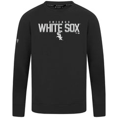 Chicago White Sox Levelwear Mandate Carve Tri-Blend Sweatshirt Black