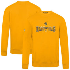 Milwaukee Brewers Levelwear Zane Journey Sweatshirt Gold