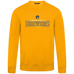 Milwaukee Brewers Levelwear Zane Journey Sweatshirt Gold