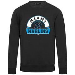 Miami Marlins Levelwear Zane Banner Arch Sweatshirt Black