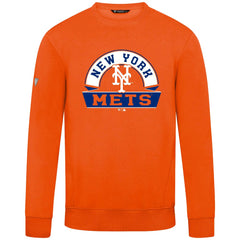 New York Mets Levelwear Zane Banner Arch Sweatshirt Orange