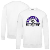 Colorado Rockies Levelwear Zane Banner Arch Sweatshirt White