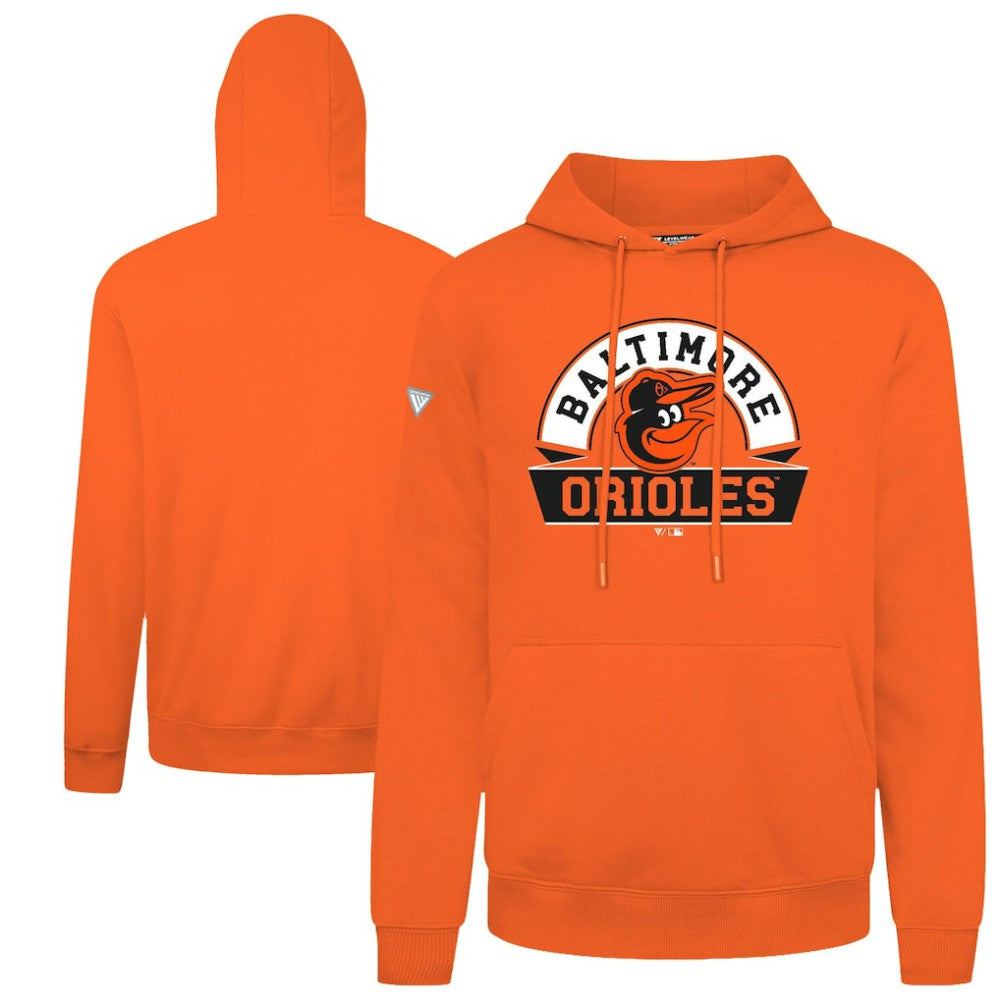 Baltimore Orioles Levelwear Podium Banner Arch Hoodie Orange