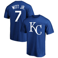 Bobby Witt Jr. Kansas City Royals Big & Tall Player Name & Number T-Shirt Royal