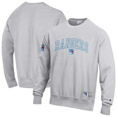 New York Rangers Champion Reverse Weave Fleece Sweatshirt - Gray Sweatshirts